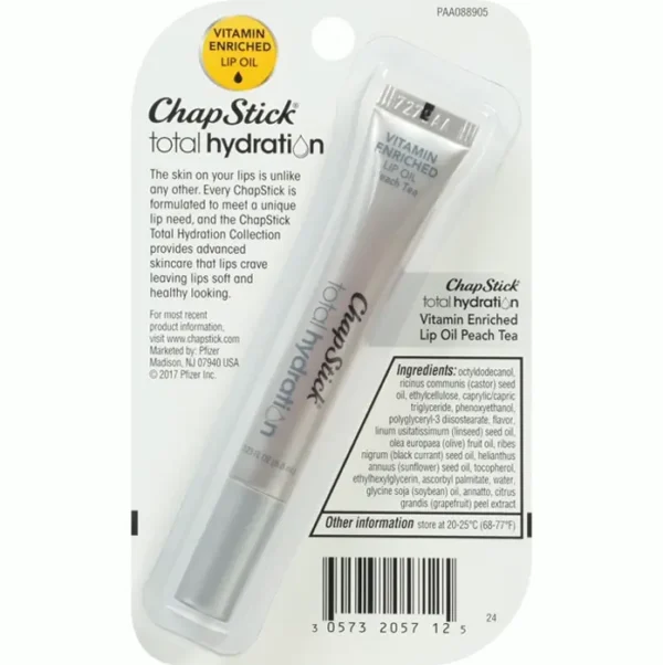 Chapstick Hydration Nutrient Lip Serum, Peach Tea, .23 Fl Oz