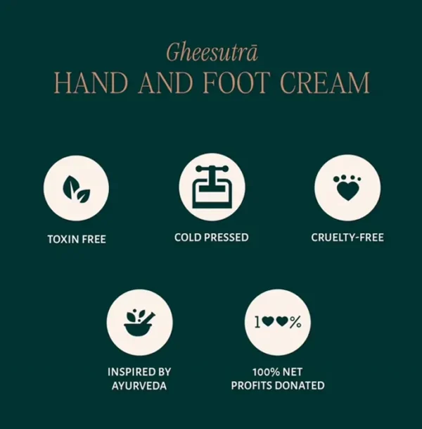 Gheesutra  Hand and Foot Moisturizer with A2 Ghee