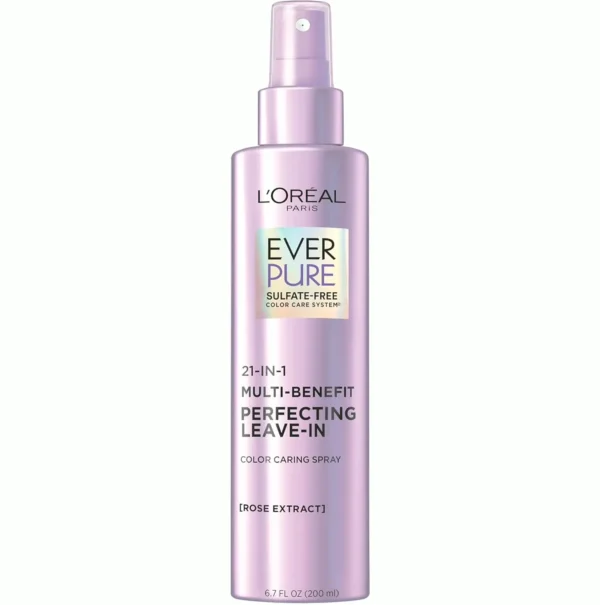 L’Oréal Paris Sulfate-Free Moisture 21-in-1 Leave-In Conditioner for Dry Hair, EverPure, 6.8 oz (Packaging May Vary)