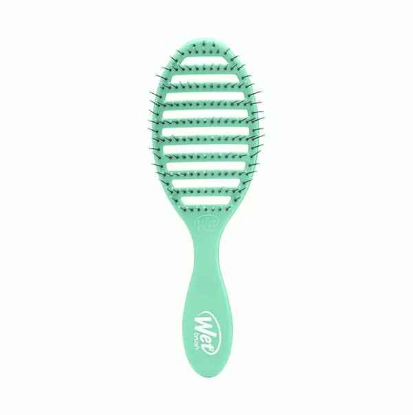Quick Dry Hair Brush, Exclusive on Amazon Aqua - Vented Design & Gentle HeatFlex Bristles - Blowout Safe
