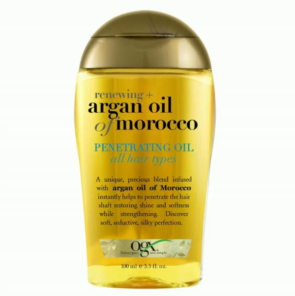 OGX Argan Serum Treatment Moisturizer, For All Hair Types, 3.3 Fluid Ounces