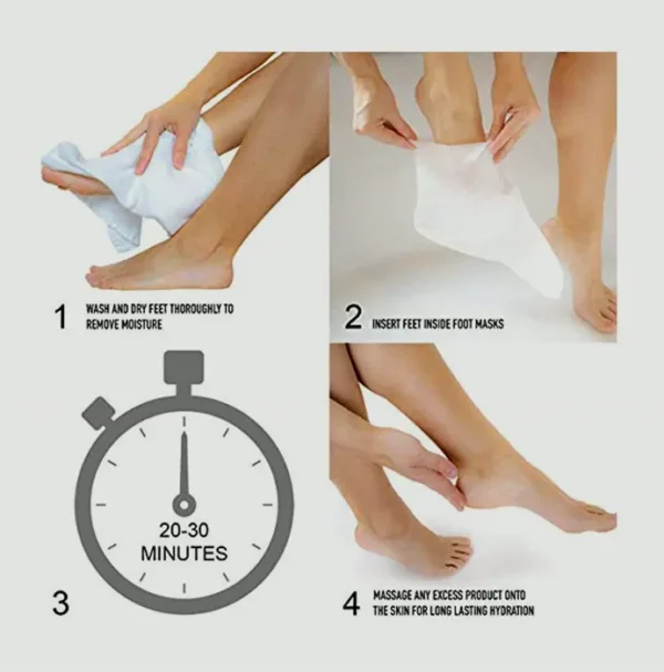 Pure Glow by Cala Hydrating Feet Masks 3 Pairs