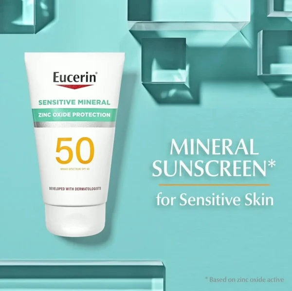 Eucerin Sun Mineral Sunscreen Cream, Hypoallergenic