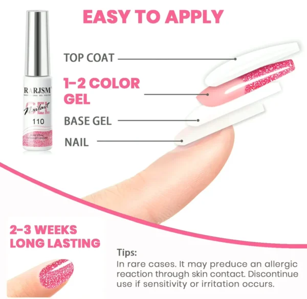Glitter Gel Nail Art Set