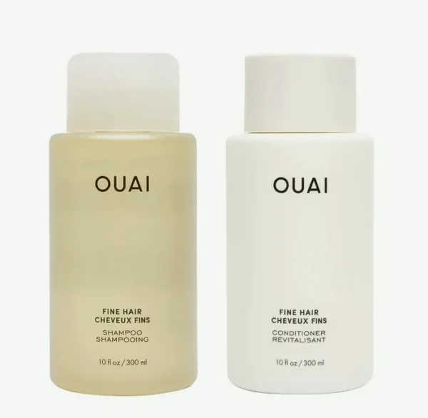 OUAI Shampoo & Conditioner Sulfate-Free Set for Fine Hair (10 Fl Oz)