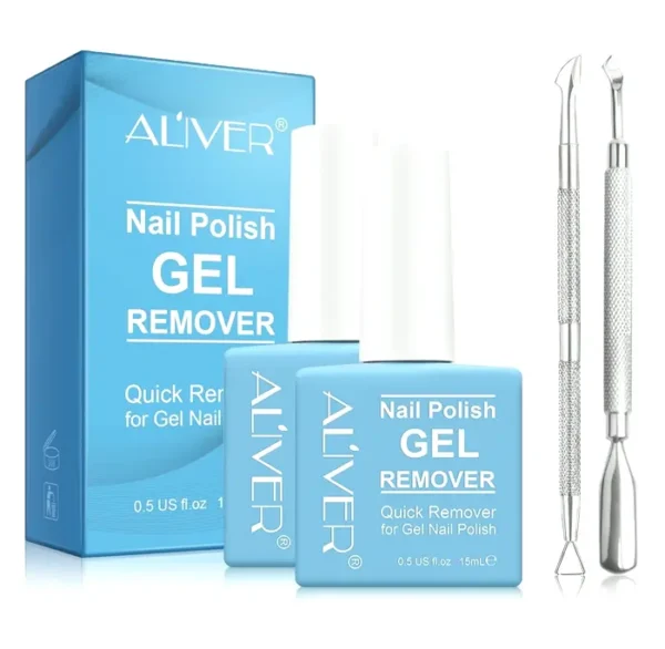 Twin-Pack Gel Nail Polish Remover, Fast Soak-Off Gel Polish