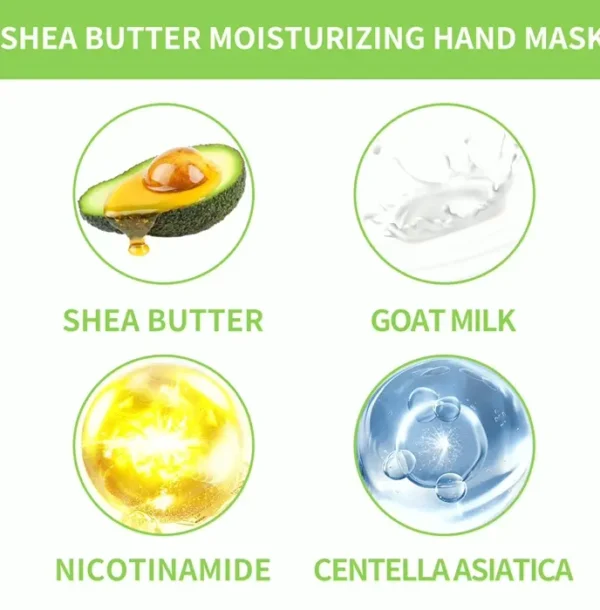 Moisturizing Hand Mask with Shea Butter and Goat Milk