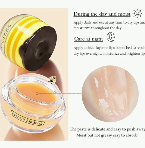Mouth Salve Honey Pot, Bee Glue Moisturizing Mouth Wrap