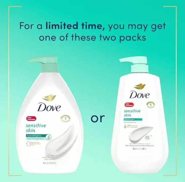 Dove's Hypoallergenic Skin Cleanser and Pump, 30 oz