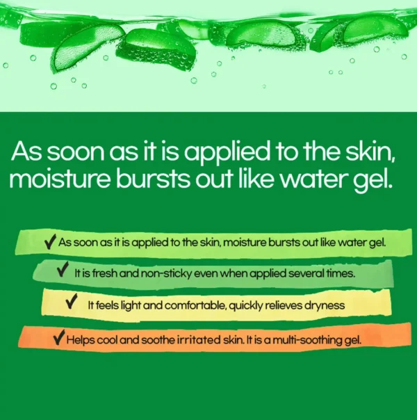 Natural Aloe Vera Soothing Gel for Face & Hair