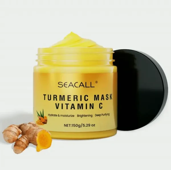 Vitamin C Facial Mask with Aloe Vera, C E, and Turmeric