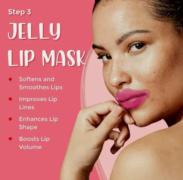 Complete Lip Therapy Set with Sleeping Mask, Scrub, Silicone Brush