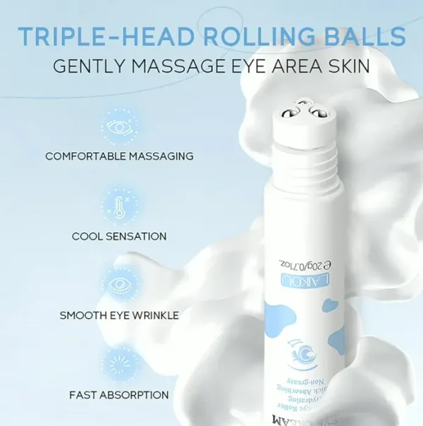 Moisturizing Milk Eye Cream Roll-On with Triple Roll