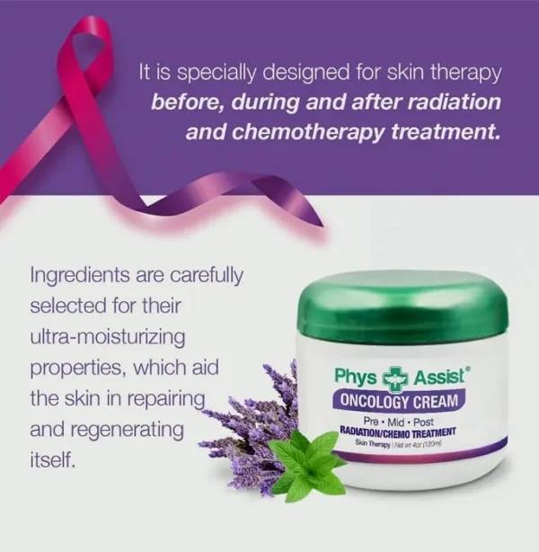 Oncology Treatment Cream & Balm, 4oz, Hydrates Sensitive Dermis