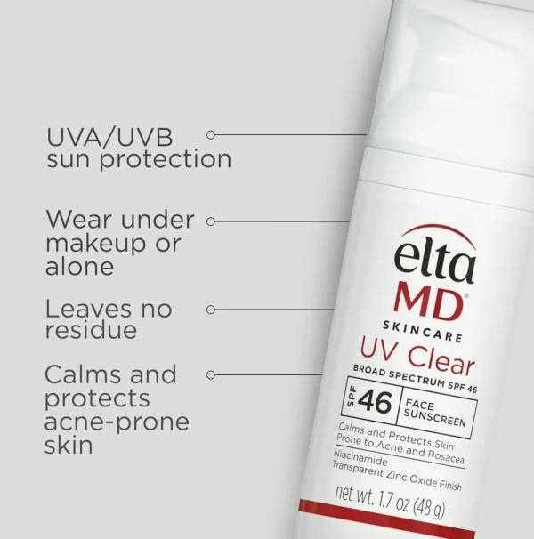 Elta MD UV Clear Facial Sunblock, Oil-Free, 1.7 ounce Dispenser