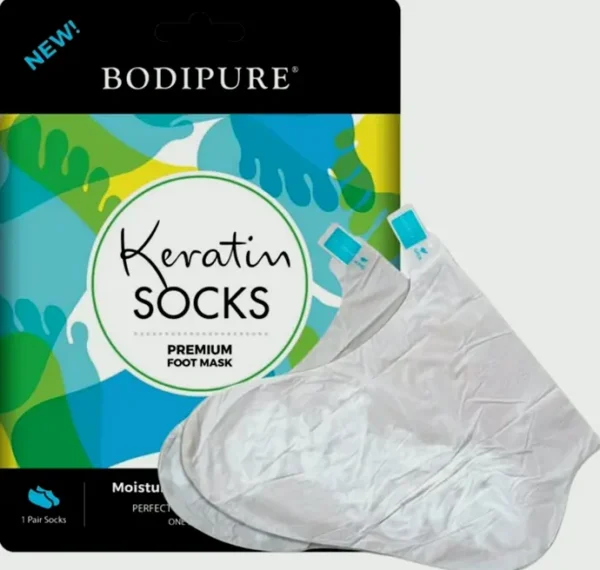 Bodipure Keratin Foot Mask for Dry Feet, Callus Softening