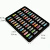 Nail Art Decoration Small Bottles - 48 Containers with Included Tweezers