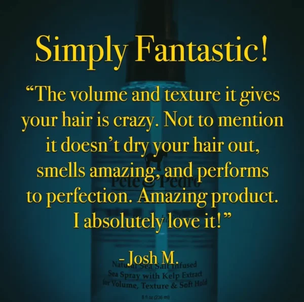 Pedro & Pedro Salt Spray for Hairstyling, Adds Volume