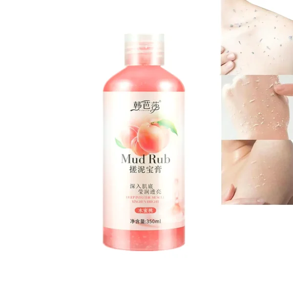 Clay Rub Gel Exfoliating Body Cleanser (Peach/1PC/350ML)