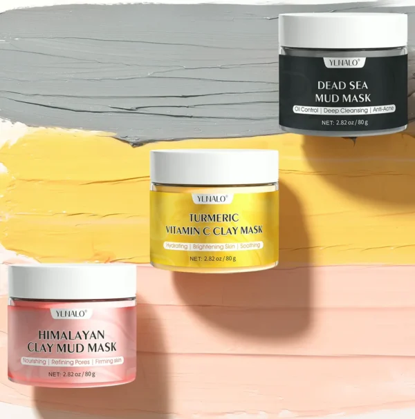 Turmeric Clay Mask Set, Himalayan Mask Set, Skin Cleansing