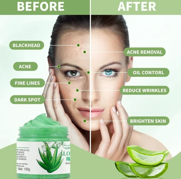 Face Scrub with Aloe Vera for Brightening