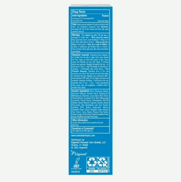 Island Paradise Hydrating Face Spray SPF 30, 2.1oz