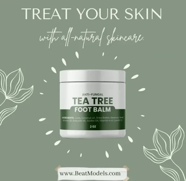 Crafted Tea Tree Salve - Foot Care, Nourish, Anti-Fungal - 2 oz