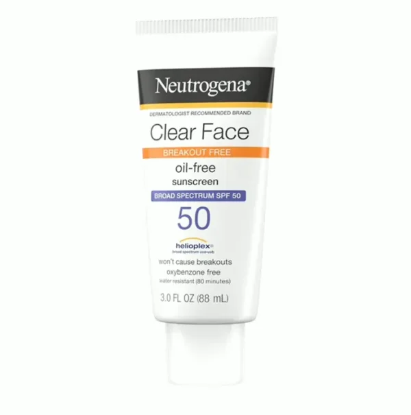 Neutrogena Clear SPF SPF 50 Breakouts Twin Pack 3 oz Each