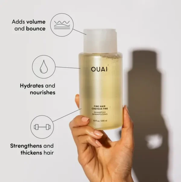 OUAI Shampoo & Conditioner Sulfate-Free Set for Fine Hair (10 Fl Oz)