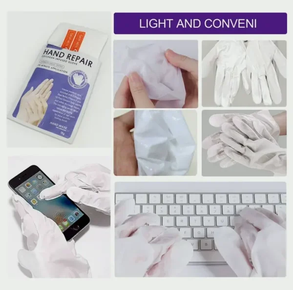 Set of 4 Hands Hydrating Glove Mask for Cracked Hands