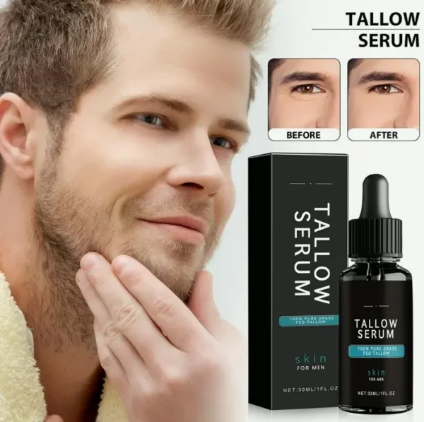 Men's Organic Skincare Set, Beef Face Moisturizer, Anti-Wrinkle