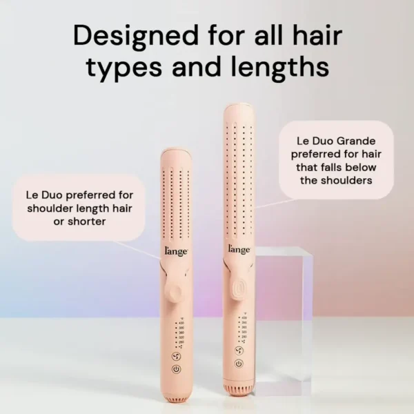 L'ANGE Hair Le Duo 360° Airflow Straightener | 2-in-1 Curler Tool & Titanium Flat Iron