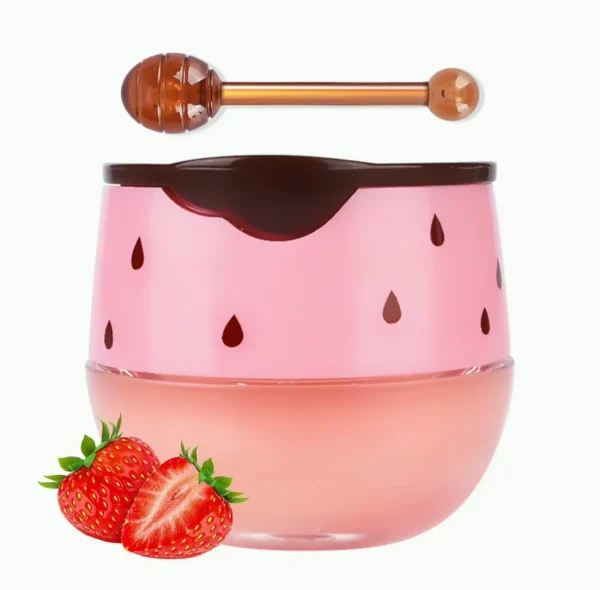 Strawberry Nighttime Lip Mask, Honey Salve 1PC