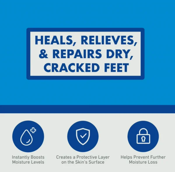 OK Foot Foot Cream, Relief for Cracked Feet, 7.0 oz Tube