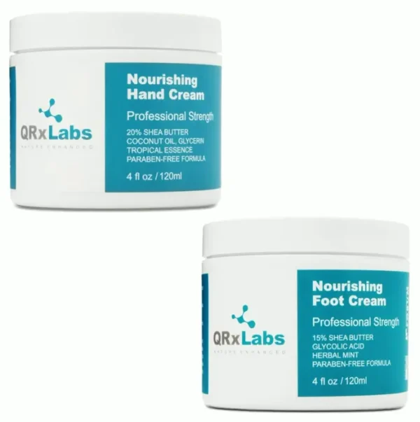 QRX Labs Moisturizing Hands and Feet Lotion Bundle - 4 oz