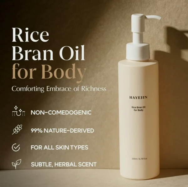 Rice Bran Oil for Everyone | Moisturizing Moisturizer 6.76 fl oz