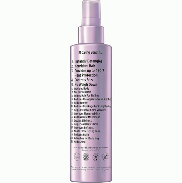 L’Oréal Paris Sulfate-Free Moisture 21-in-1 Leave-In Conditioner for Dry Hair, EverPure, 6.8 oz (Packaging May Vary)