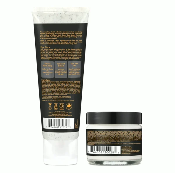 SheaMoisture African Soap Scrub & Lotion Set For Blemish-Prone Skin