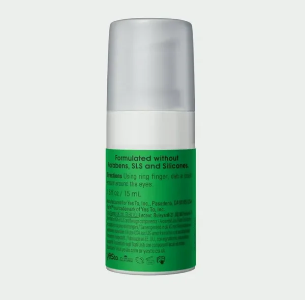 Cucumber Daily Eye Cream, Moisturizing and Quick-Absorbing, 0.5 oz