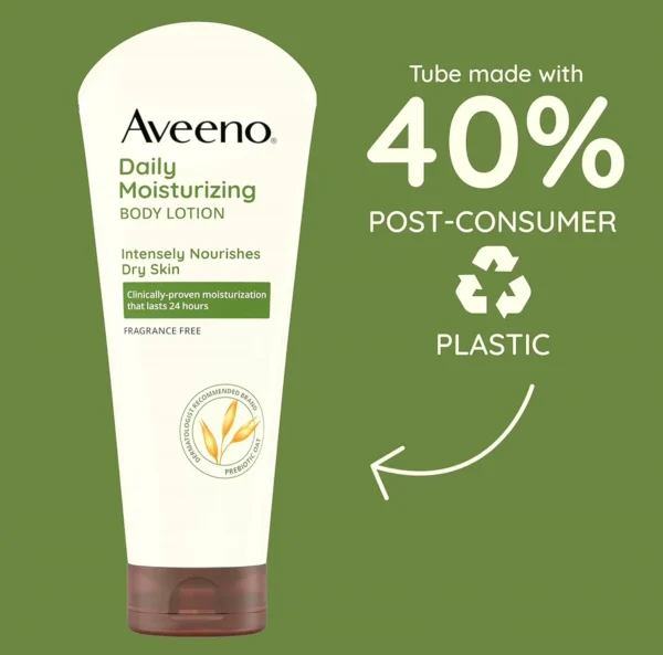 Aveeno's Daily Moisturizer, Treats Dehydrated Skin, Set of 3