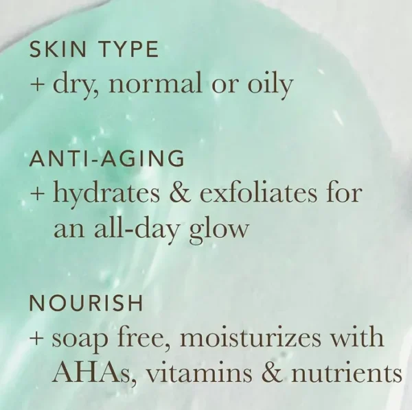 Alpha Skin Care Moisturizing Cleanser | Glycolic AHA | 12 Fl Oz