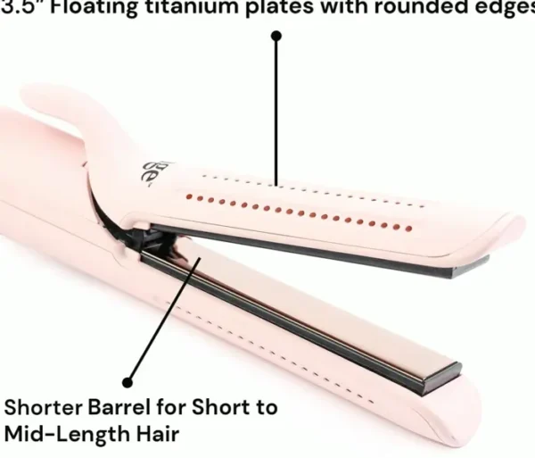 L'ANGE Hair Le Duo 360° Airflow Straightener | 2-in-1 Curler Tool & Titanium Flat Iron