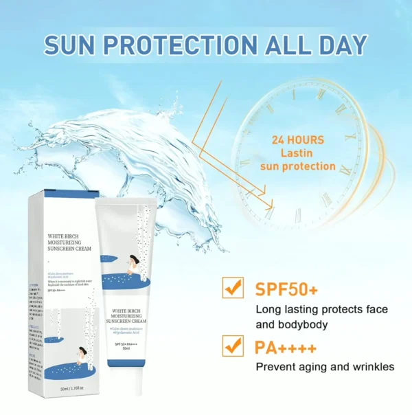 K-Beauty Sunblock: Moisturizing SPF 50+ PA++++ Birch Juice