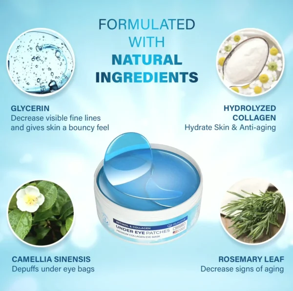 Under-Eye Patches for Puffy Under-Eyes, Sixty Pieces Retinol Gels Treatment