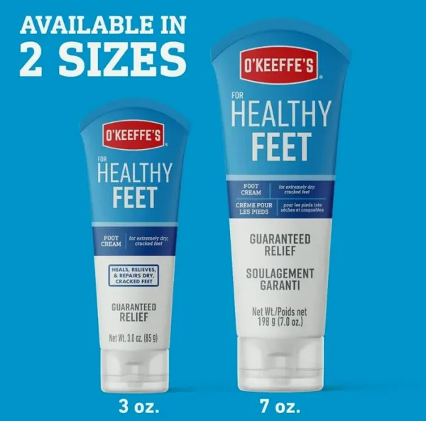 OK Foot Foot Cream, Relief for Cracked Feet, 7.0 oz Tube