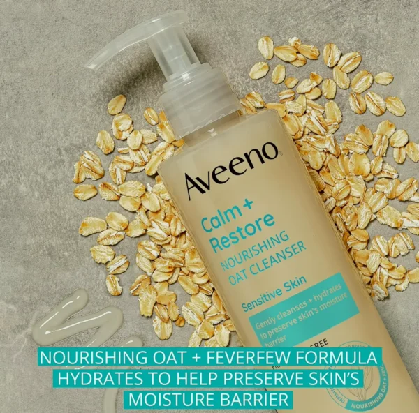 Aveeno Calm + Restore Nourishing Oat Face Wash, Gentle Care, 7.8 fl. oz